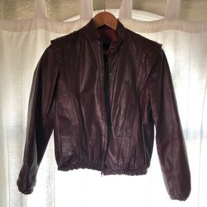 Casablanca Leather Jacket - Maroon